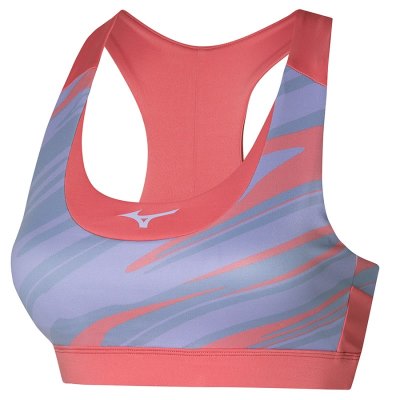 Sujetadores Deportivos Mizuno Alpha Estampados Bra Mujer Morados - Chile M523VMFLAG